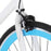 Homgoday Fixed Gear Bike White and Blue 700c 55 cm Bicycles Sporting Goods