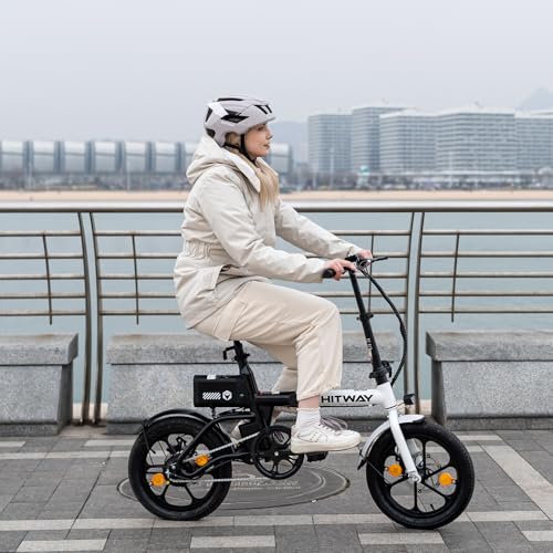 HITWAY Electric Bike,16 inch Folding Electric Bike, City E-Bike with 250W Motor, 25km/h Speed, 216Wh battery Electric bicycles