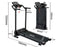 XEO HOME Foldable Treadmill, Space-Saving, LCD, for Home Office Gym