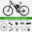 YOSE POWER 27.5'' E-bike Freewheel Conversion Kit 36V 350W Motor with E-Bike Battery 36V13Ah Integrated controller for E-bike Rear Wheel