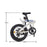 BSTSEL 20 Inch Folding Bike Adult,For Adult Men and Women Teens, Lightweight Aluminium Frame, 7 Speed Shimano Drivetrain, Foldable Bike With Disc Brake, Adult Bike Foldable Bicycle (White)