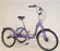 Folding tricycle, tricycle, 24" wheels, three wheel bicycle, trike with 6 speed gears, folding trike (Matte Purple)