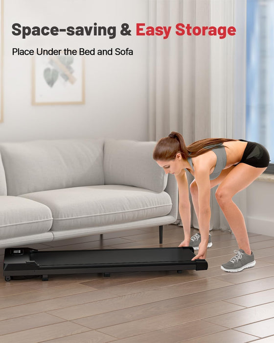 HomeFitnessCode Walking Pad Treadmill, 2.5HP, LED Display, Remote Control