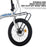 TRIOBLADE 20 Inch Folding Bike for Adult 7-Speed Shimano Drivetrain Folding Bicycle Lightweight Aluminium Frame Disc Brake Foldable Bikes for Women Men (White)