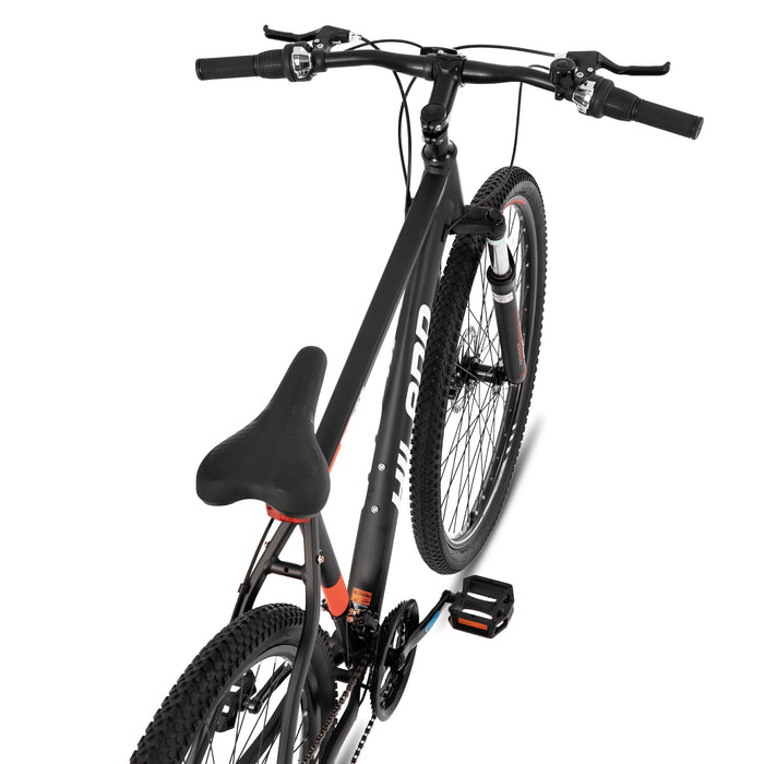 Hiland 29 Inch Mountain Bike, Aluminium Frame 21 Speed MTB with Disc Brake Suspension Fork, Mountain Bike For Men Black