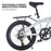 TRIOBLADE 20 Inch Folding Bike for Adult 7-Speed Shimano Drivetrain Folding Bicycle Lightweight Aluminium Frame Disc Brake Foldable Bikes for Women Men (White)