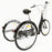 26 Inch Adult Trike Bike, Aluminium Alloy Three Wheel Bike Adult Tricycle with Shopping Basket 3 Wheel Bike for Adults 6-Speed Tricycle for Adults, Disc Brake Tricycle with Shimano Transmission