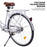 TRIOBLADE Ladies Bike with Basket Hybrid Bike for Women 26 Inch Wheel Lightweight Commuter City bike Retro Bicycle 16" Frame (White)