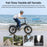 Touroll Electric Bike Folding E-bike, S1 20"×4.0" Fat Tire Electric Bicycle, 48V 15.6Ah Removable Battery, 50KM-100KM, 7 Speed, 60N.M Hub Motor E-bike for All Terrain, MTB/Beach/Snow